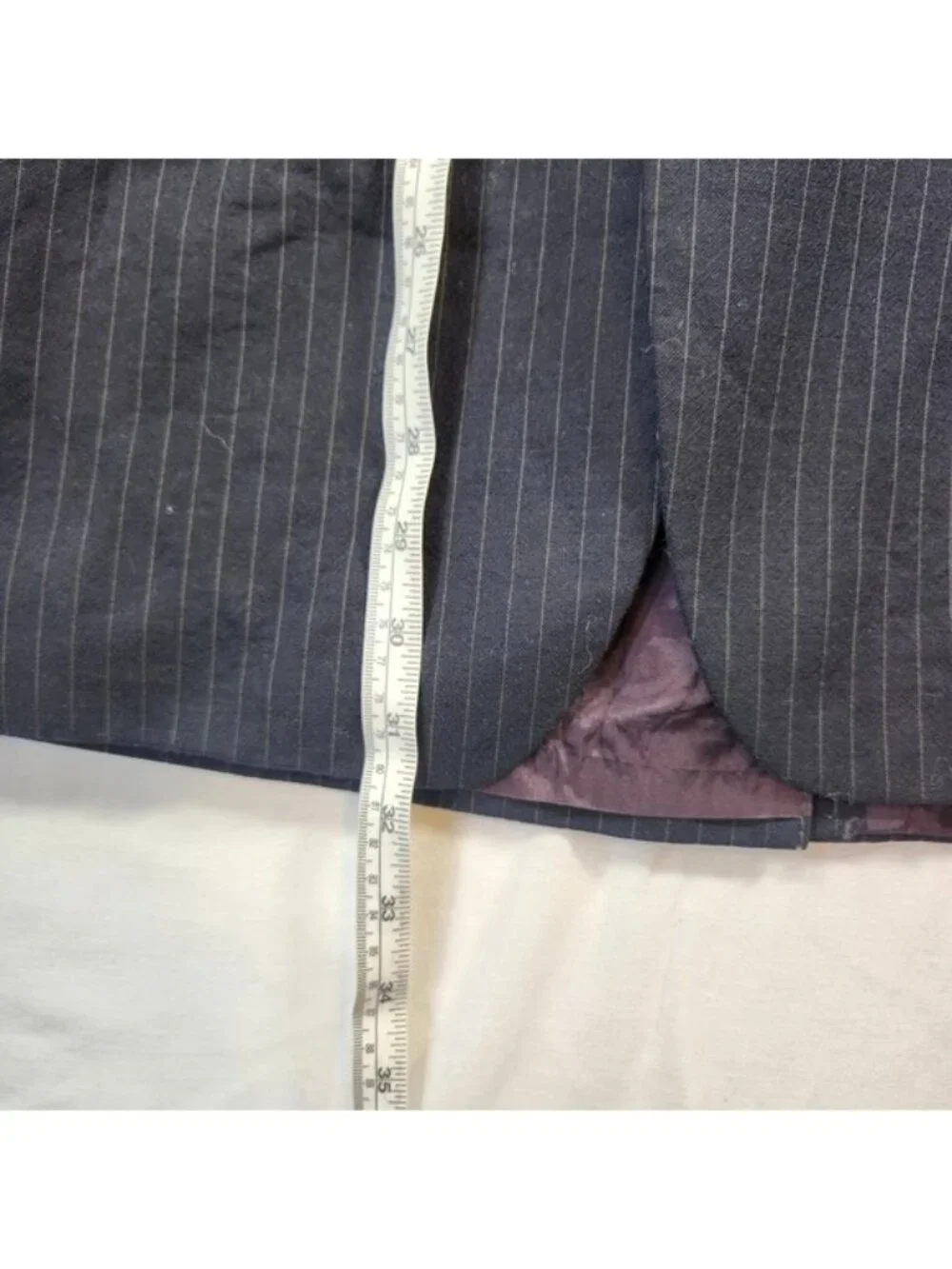 Moores‎ 365 Suit Blazer Mens 44 Reg Pure Virgin Wool Pinstripe Navy Blue Canada